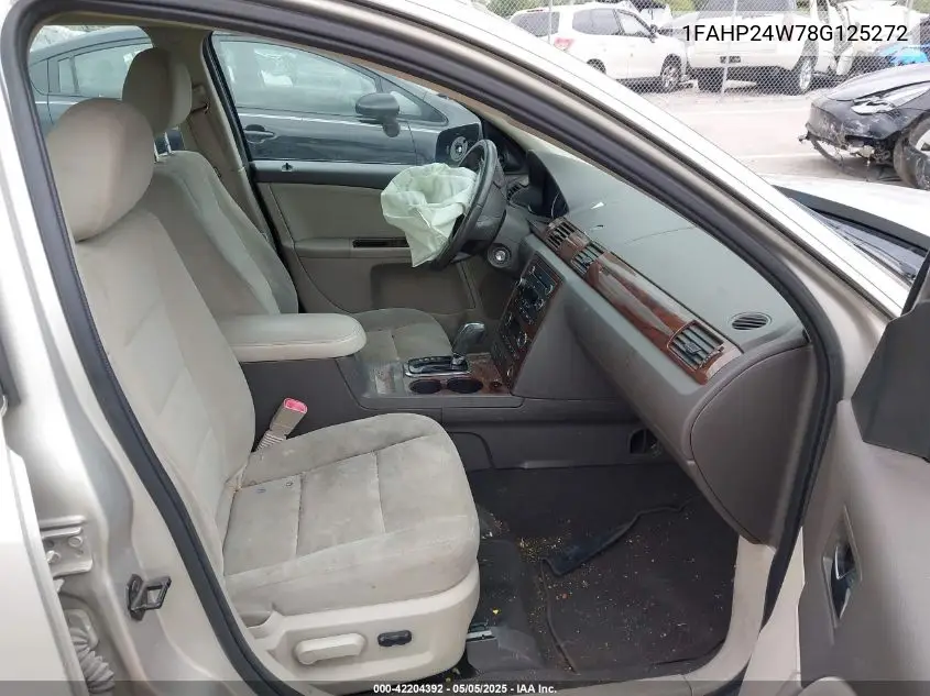 2008 Ford Taurus Sel VIN: 1FAHP24W78G125272 Lot: 42204392