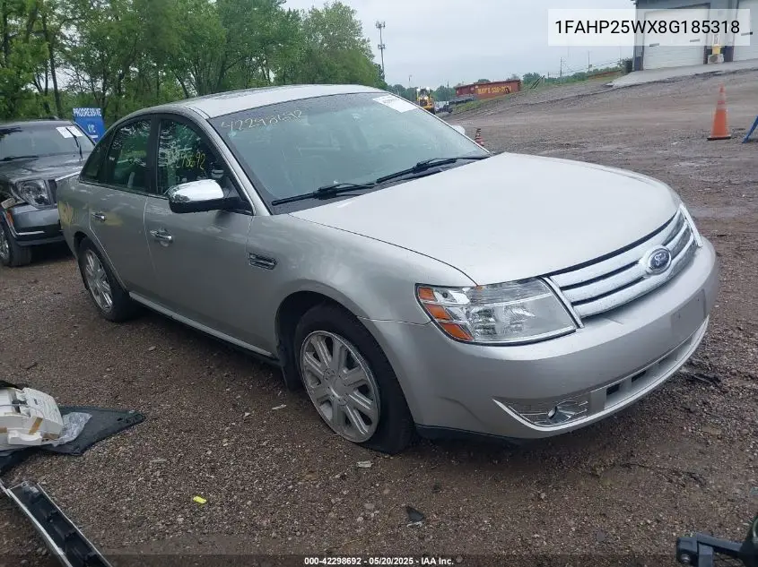 2008 Ford Taurus Limited VIN: 1FAHP25WX8G185318 Lot: 42298692
