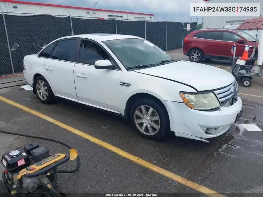 2008 Ford Taurus Sel VIN: 1FAHP24W38G174985 Lot: 42369572