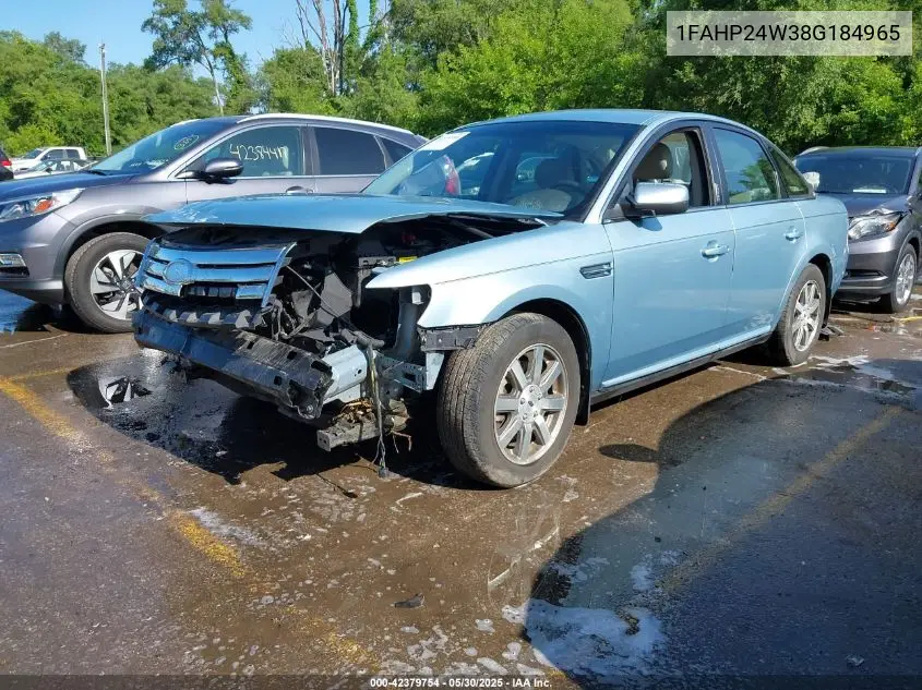 2008 Ford Taurus Sel VIN: 1FAHP24W38G184965 Lot: 42379754