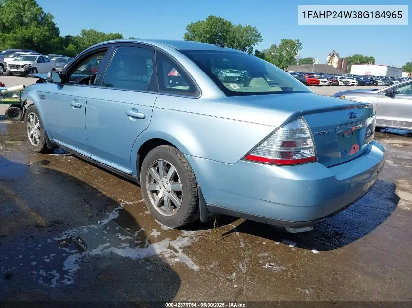 2008 Ford Taurus Sel VIN: 1FAHP24W38G184965 Lot: 42379754