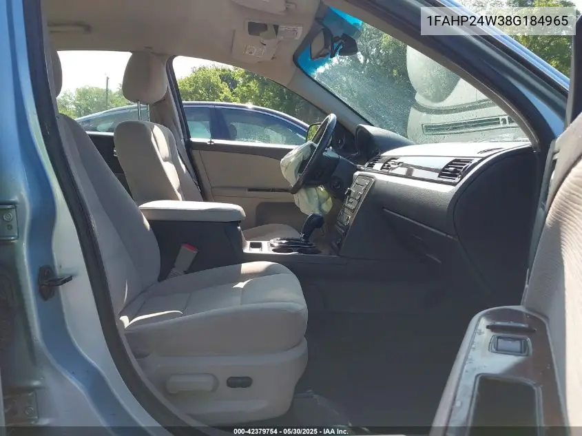 2008 Ford Taurus Sel VIN: 1FAHP24W38G184965 Lot: 42379754