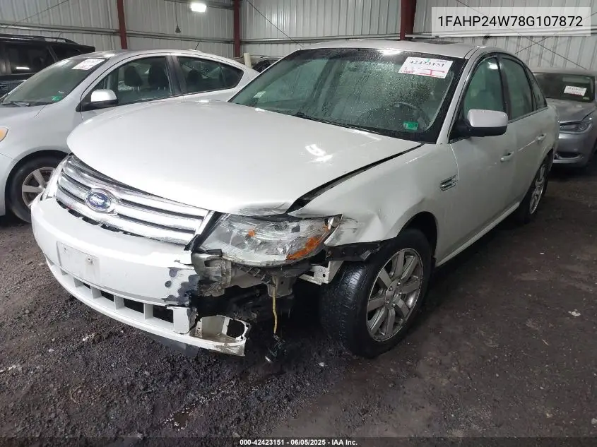2008 Ford Taurus Sel VIN: 1FAHP24W78G107872 Lot: 42423151
