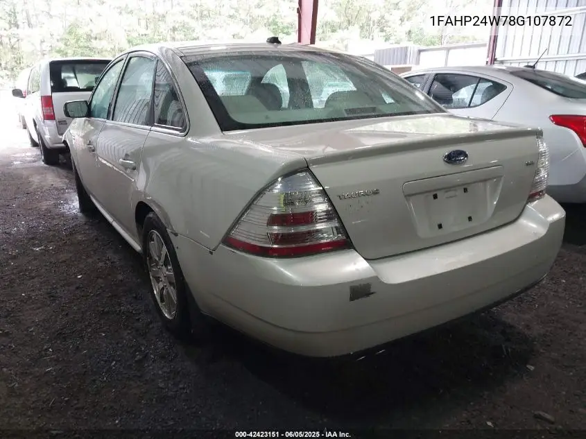 2008 Ford Taurus Sel VIN: 1FAHP24W78G107872 Lot: 42423151