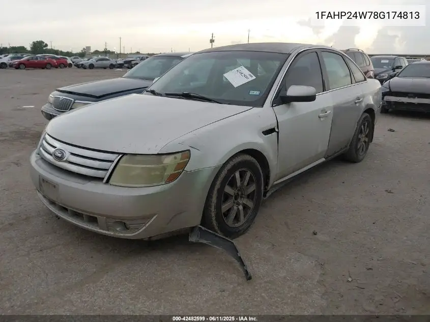 2008 Ford Taurus Sel VIN: 1FAHP24W78G174813 Lot: 42482599