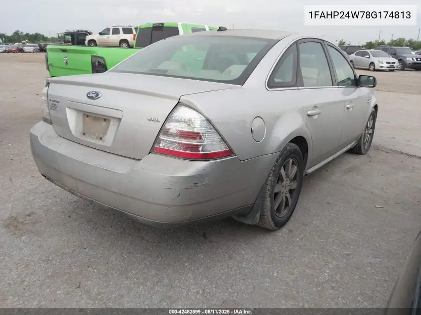 2008 Ford Taurus Sel VIN: 1FAHP24W78G174813 Lot: 42482599