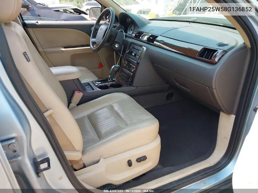 2008 Ford Taurus Limited VIN: 1FAHP25W58G136852 Lot: 42497223