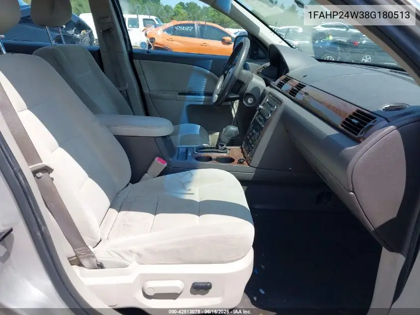 2008 Ford Taurus Sel VIN: 1FAHP24W38G180513 Lot: 42513079