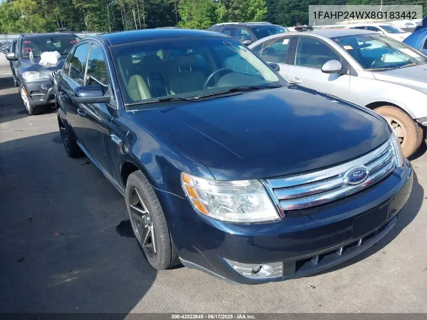 2008 Ford Taurus Sel VIN: 1FAHP24WX8G183442 Lot: 42522645