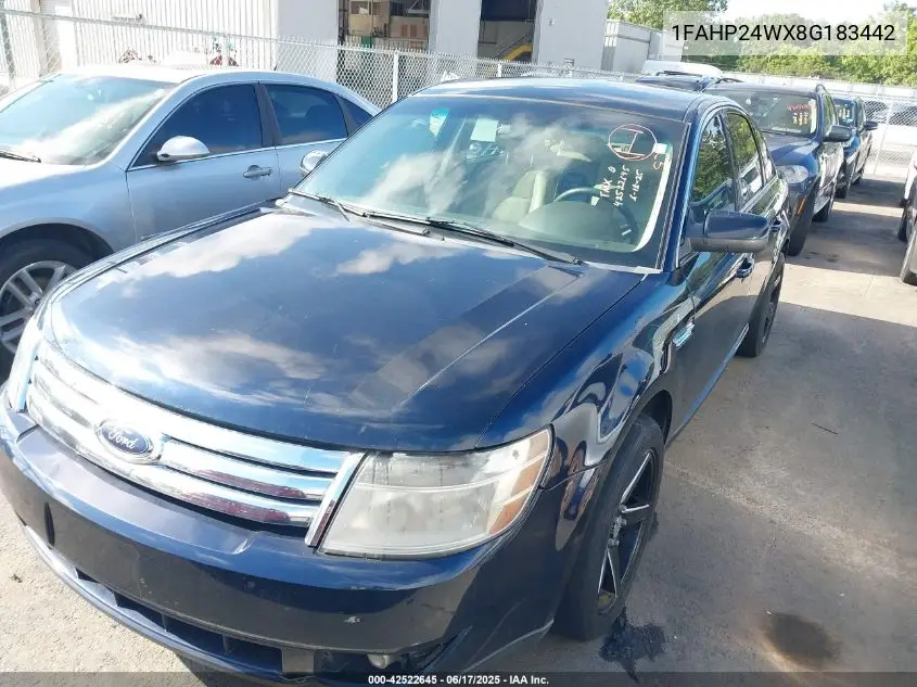 2008 Ford Taurus Sel VIN: 1FAHP24WX8G183442 Lot: 42522645