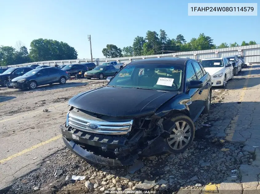 2008 Ford Taurus Sel VIN: 1FAHP24W08G114579 Lot: 42552132