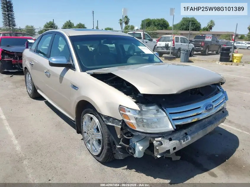 2008 Ford Taurus Limited VIN: 1FAHP25W98G101389 Lot: 42587454