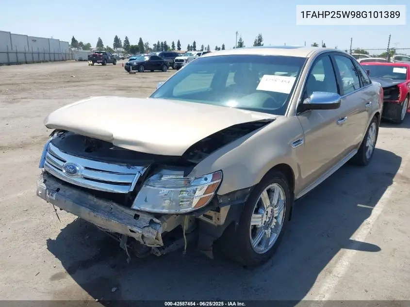 2008 Ford Taurus Limited VIN: 1FAHP25W98G101389 Lot: 42587454