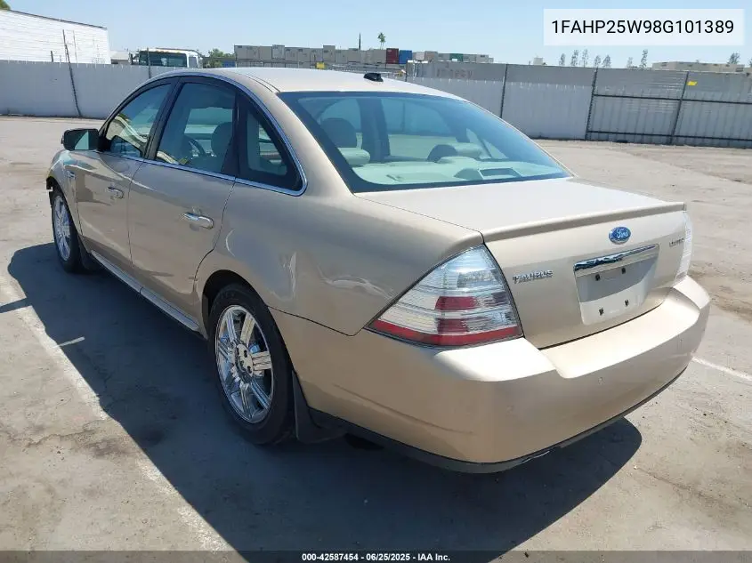 2008 Ford Taurus Limited VIN: 1FAHP25W98G101389 Lot: 42587454