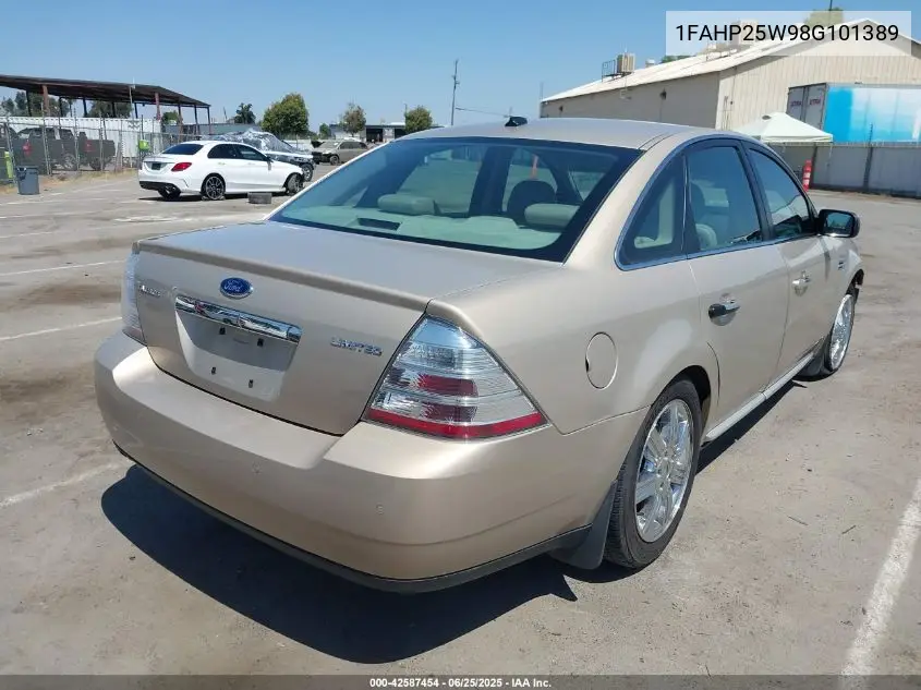 2008 Ford Taurus Limited VIN: 1FAHP25W98G101389 Lot: 42587454