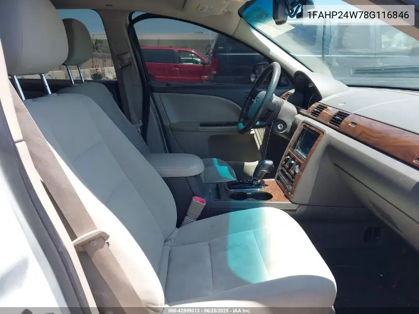 2008 Ford Taurus Sel VIN: 1FAHP24W78G116846 Lot: 42599313