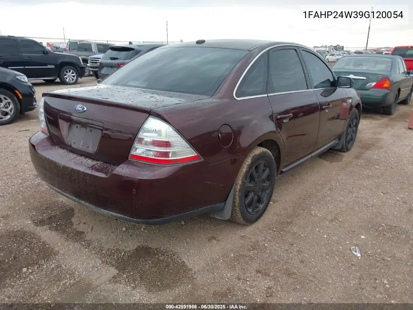 2009 Ford Taurus Sel VIN: 1FAHP24W39G120054 Lot: 42591956