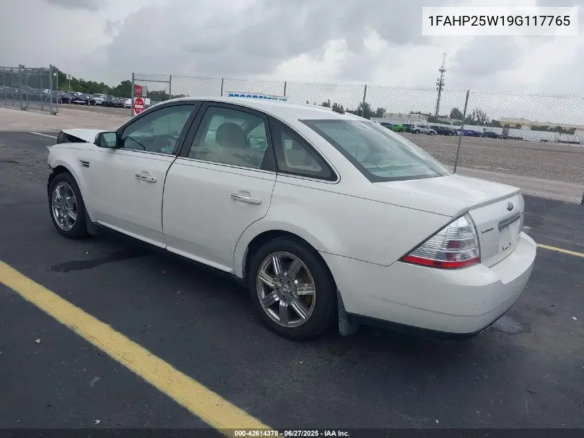 2009 Ford Taurus Limited VIN: 1FAHP25W19G117765 Lot: 42614378