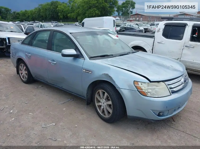 2009 Ford Taurus Sel VIN: 1FAHP24W59G105345 Lot: 42624618