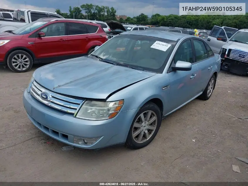 2009 Ford Taurus Sel VIN: 1FAHP24W59G105345 Lot: 42624618
