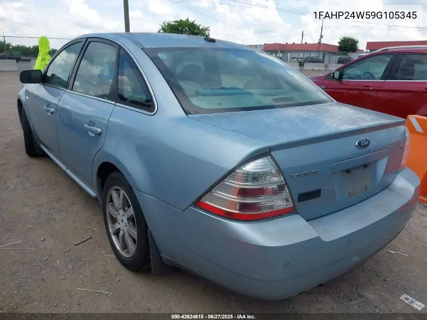 2009 Ford Taurus Sel VIN: 1FAHP24W59G105345 Lot: 42624618