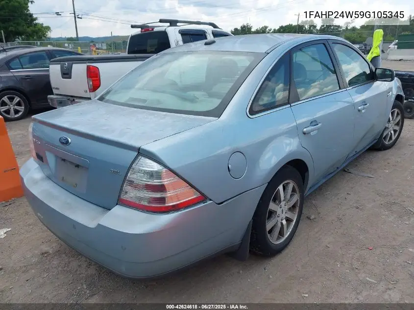 2009 Ford Taurus Sel VIN: 1FAHP24W59G105345 Lot: 42624618