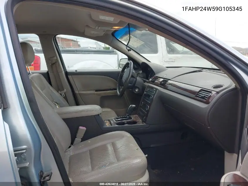 2009 Ford Taurus Sel VIN: 1FAHP24W59G105345 Lot: 42624618