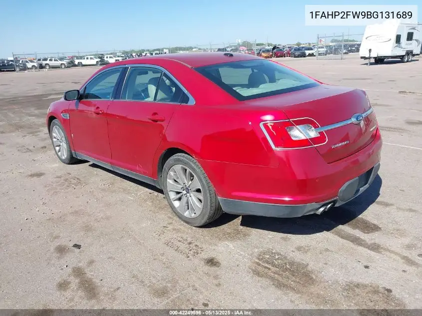 2011 Ford Taurus Limited VIN: 1FAHP2FW9BG131689 Lot: 42249596