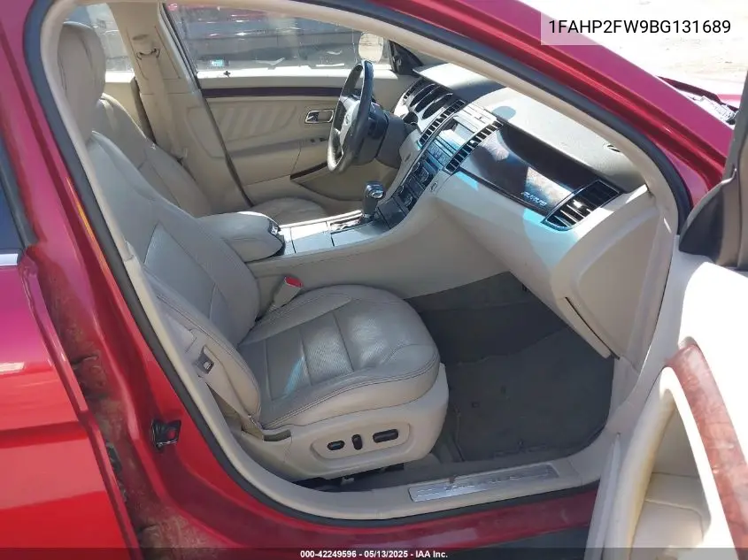2011 Ford Taurus Limited VIN: 1FAHP2FW9BG131689 Lot: 42249596