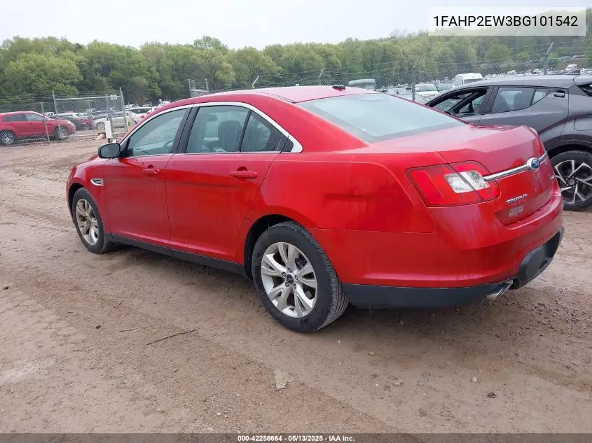 2011 Ford Taurus Sel VIN: 1FAHP2EW3BG101542 Lot: 42256664