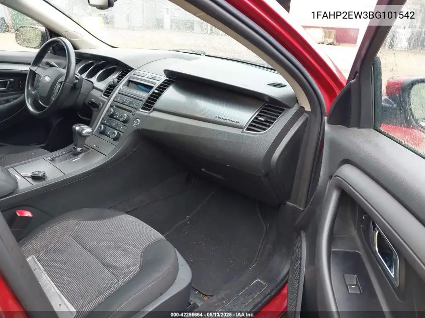 2011 Ford Taurus Sel VIN: 1FAHP2EW3BG101542 Lot: 42256664