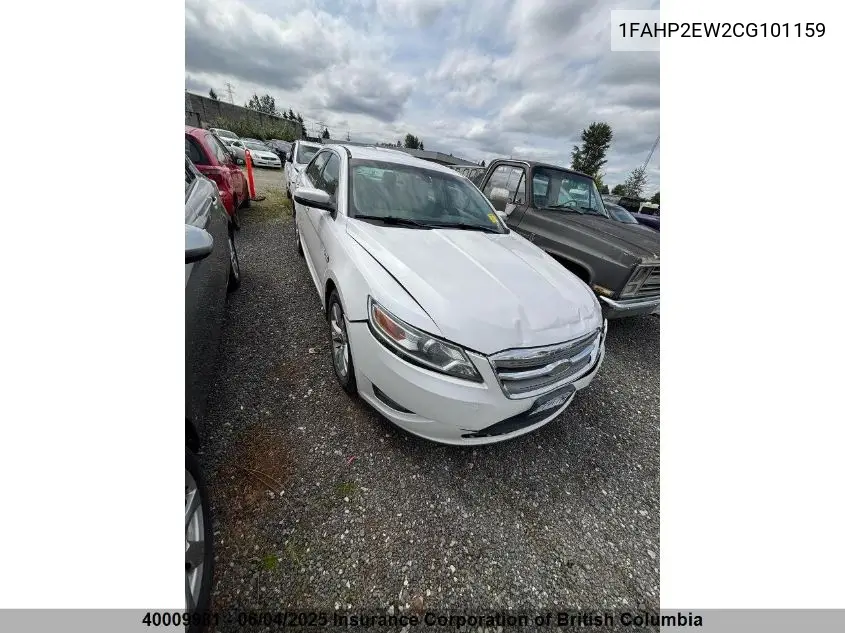 2012 Ford Taurus Sel VIN: 1FAHP2EW2CG101159 Lot: 40009981