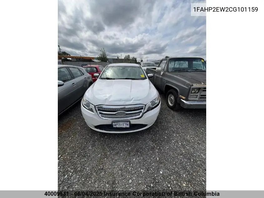 2012 Ford Taurus Sel VIN: 1FAHP2EW2CG101159 Lot: 40009981