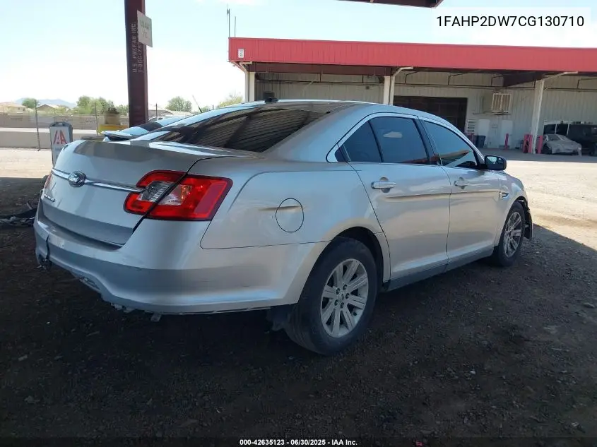 2012 Ford Taurus Se VIN: 1FAHP2DW7CG130710 Lot: 42635123