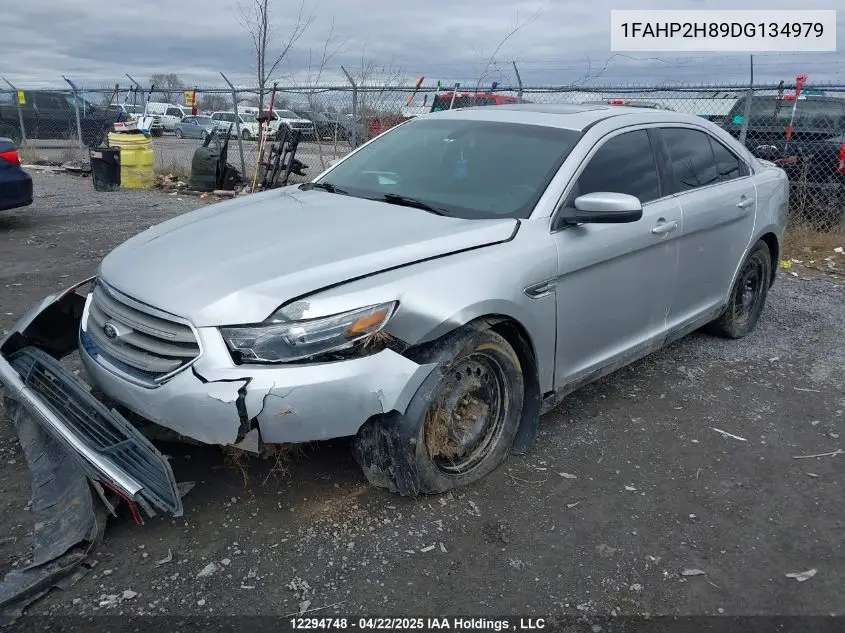 2013 Ford Taurus Sel VIN: 1FAHP2H89DG134979 Lot: 12294748