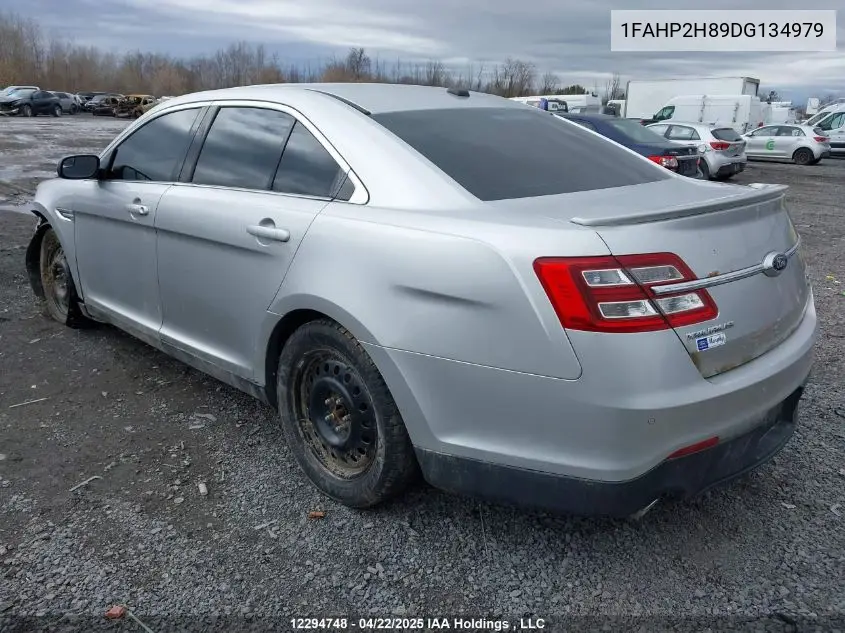 2013 Ford Taurus Sel VIN: 1FAHP2H89DG134979 Lot: 12294748