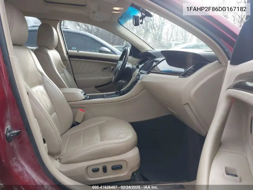 2013 Ford Taurus Limited VIN: 1FAHP2F86DG167182 Lot: 41626487