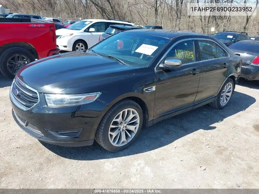 2013 Ford Taurus Limited VIN: 1FAHP2F89DG233952 Lot: 41876858
