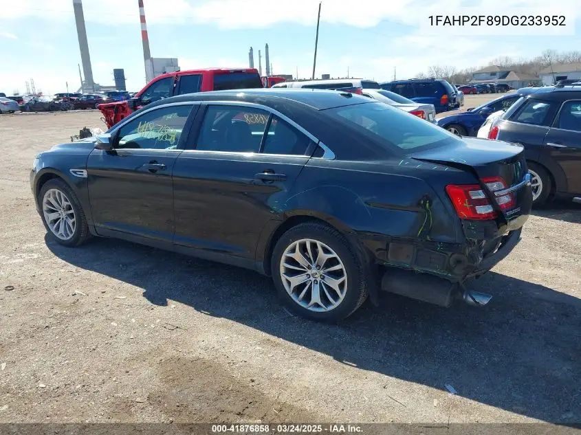 2013 Ford Taurus Limited VIN: 1FAHP2F89DG233952 Lot: 41876858