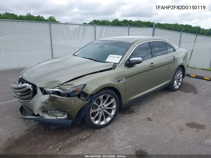 2013 Ford Taurus Limited VIN: 1FAHP2F82DG150119 Lot: 42247538