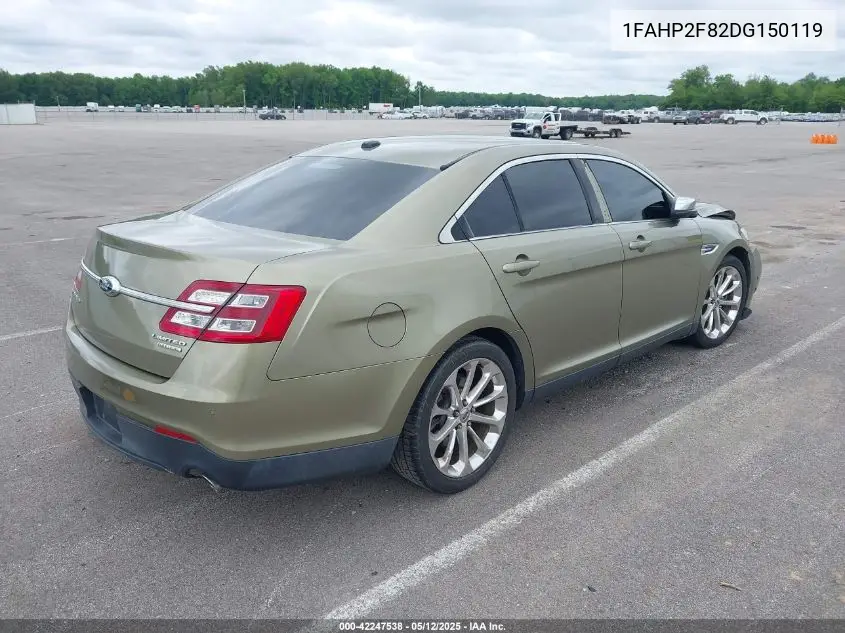 2013 Ford Taurus Limited VIN: 1FAHP2F82DG150119 Lot: 42247538