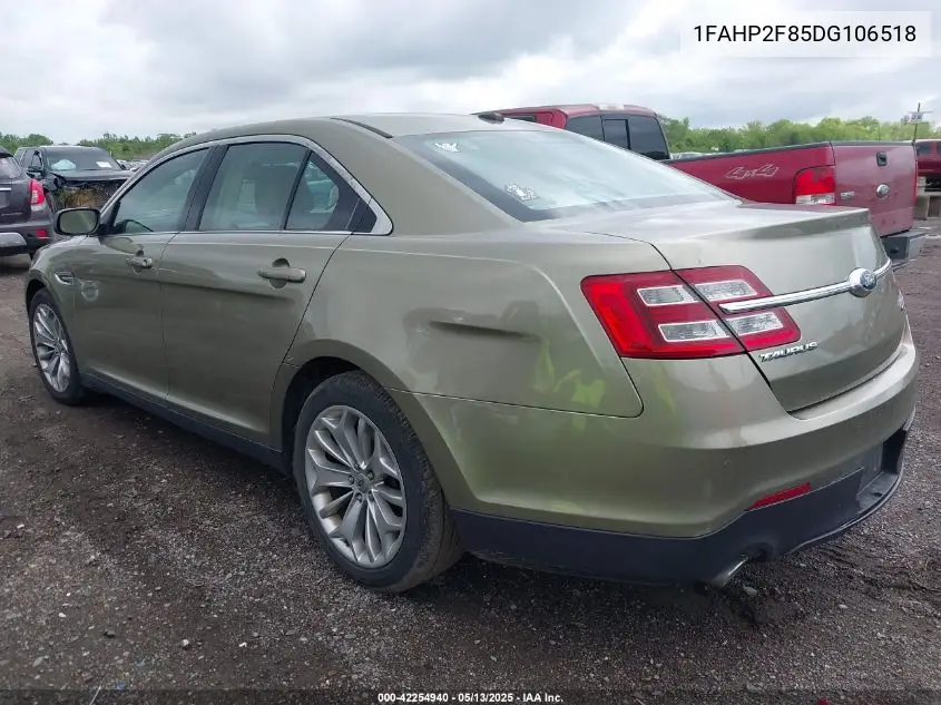 2013 Ford Taurus Limited VIN: 1FAHP2F85DG106518 Lot: 42254940
