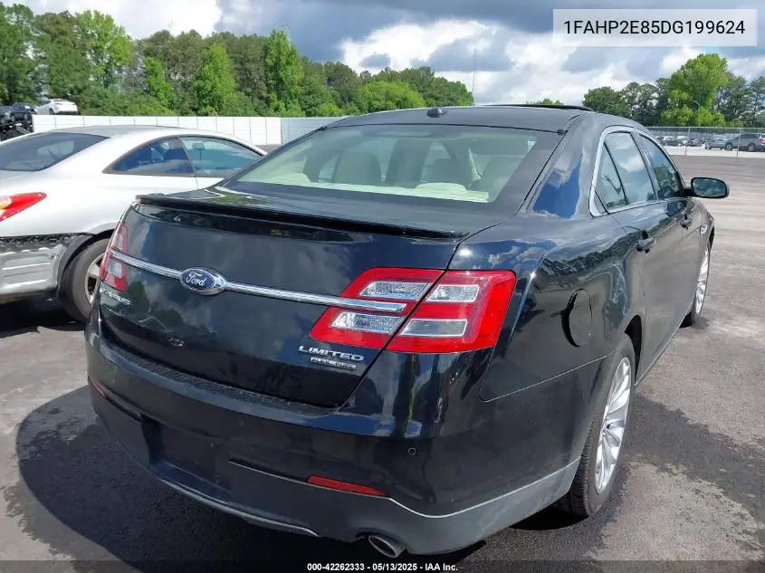 2013 Ford Taurus Sel VIN: 1FAHP2E85DG199624 Lot: 42262333