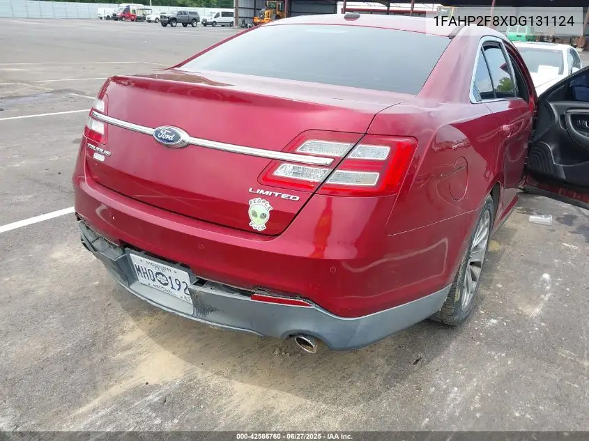 2013 Ford Taurus Limited VIN: 1FAHP2F8XDG131124 Lot: 42586760
