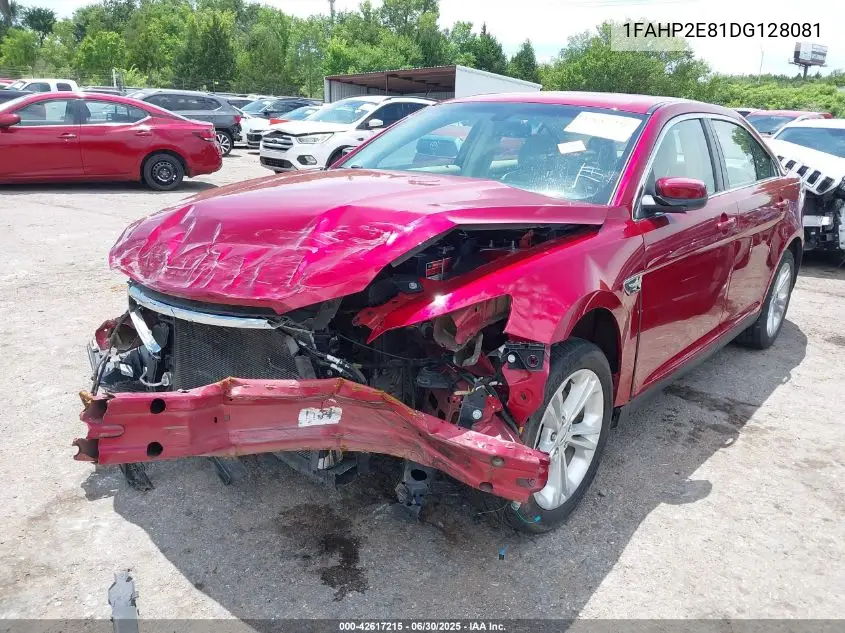 2013 Ford Taurus Sel VIN: 1FAHP2E81DG128081 Lot: 42617215