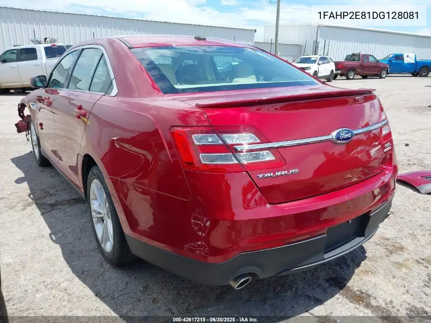2013 Ford Taurus Sel VIN: 1FAHP2E81DG128081 Lot: 42617215