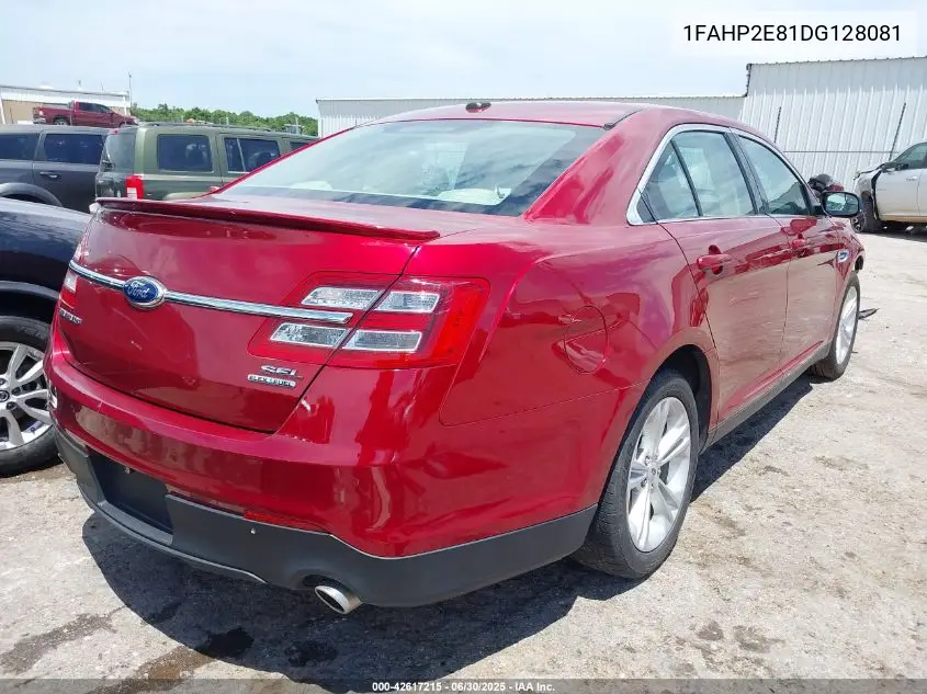 2013 Ford Taurus Sel VIN: 1FAHP2E81DG128081 Lot: 42617215