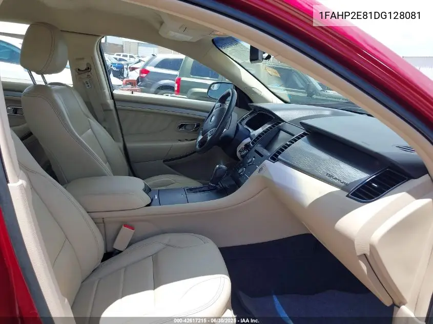 2013 Ford Taurus Sel VIN: 1FAHP2E81DG128081 Lot: 42617215