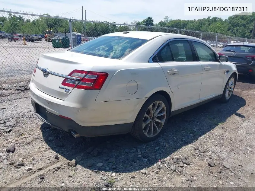 2013 Ford Taurus Limited VIN: 1FAHP2J84DG187311 Lot: 42631258