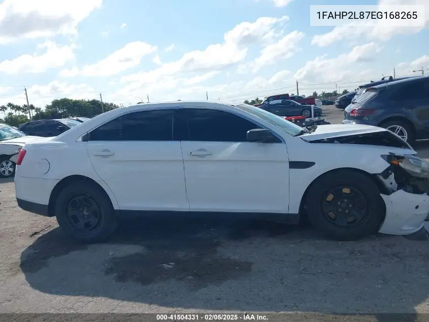 2014 Ford Police Interceptor VIN: 1FAHP2L87EG168265 Lot: 41504331